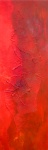 Red Carpet - mixed media op linnen - 40x120 cm